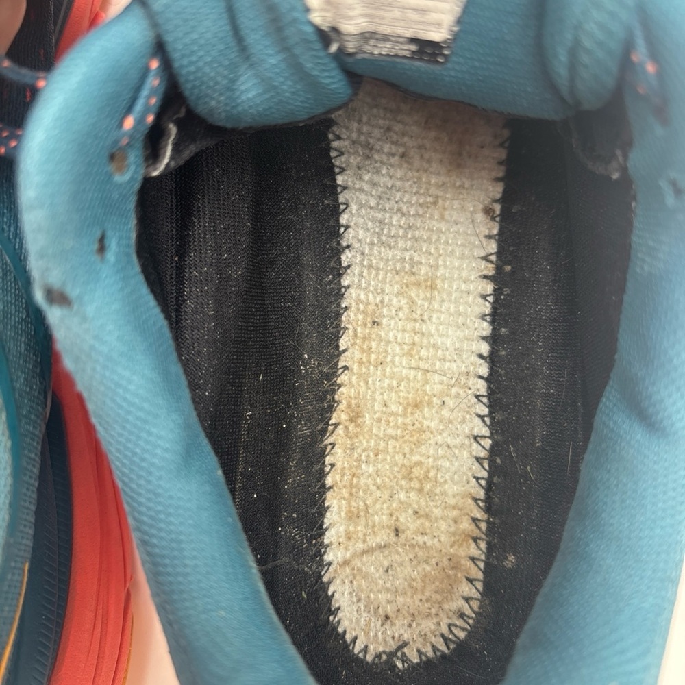 Hoka Men's Athletic Shoes in Teal and Coral - Picture 8 of 11